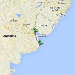 Llegar a Las Gaviotas desde Buenos Aires