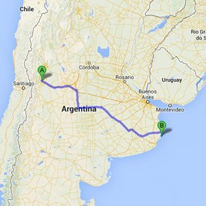 Llegar a Las Gaviotas desde Mendoza